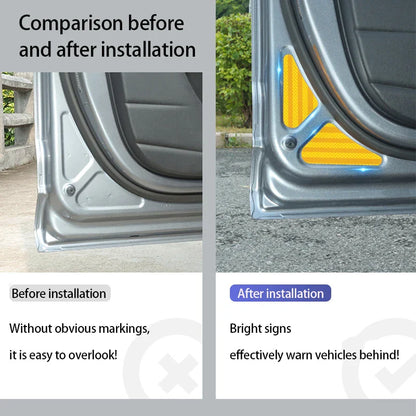 10pcs Car Door Reflective Warning Stickers For BYD Dolphins