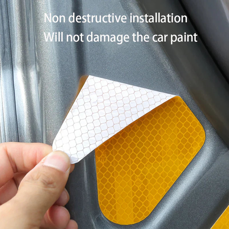 10pcs Car Door Reflective Warning Stickers For BYD Dolphins