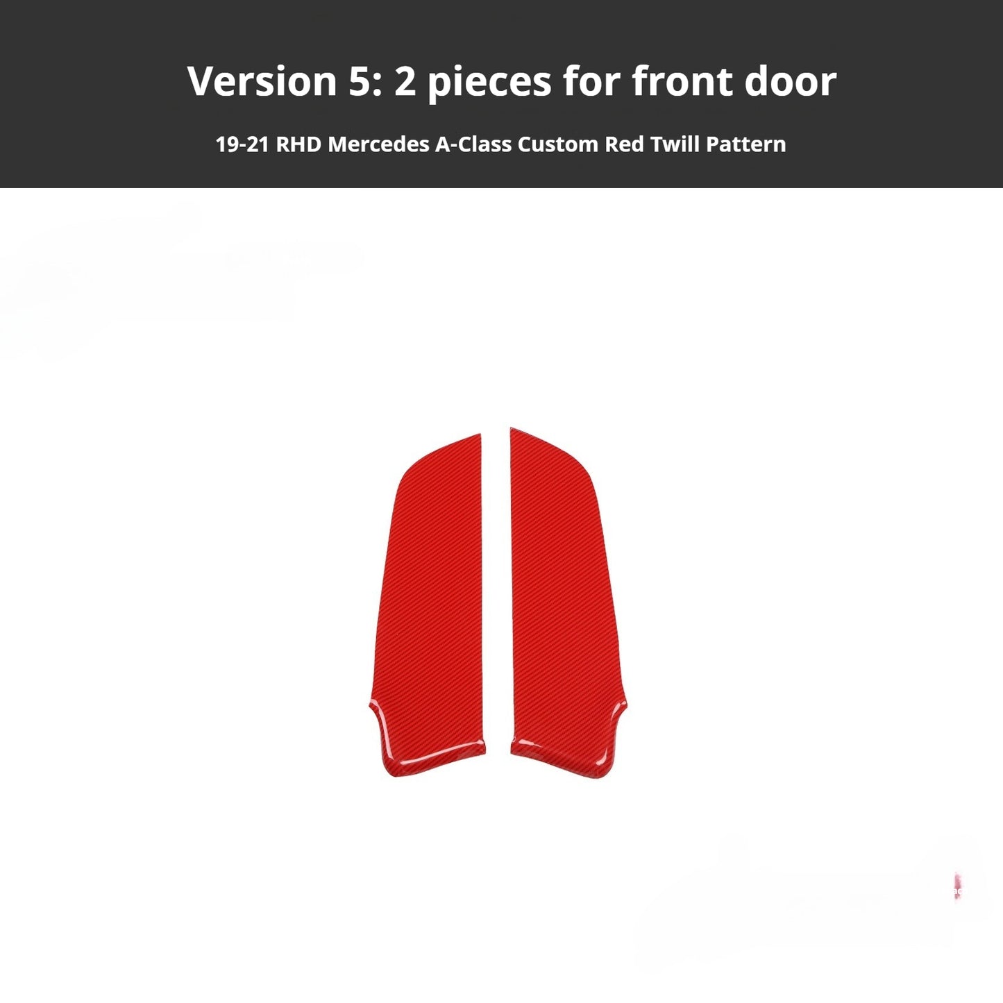 RHD 2019-2021 Mercedes-Benz A-Class / CLA-Class Specification Custom-Fit Center Console Vent Panel Modification Kit