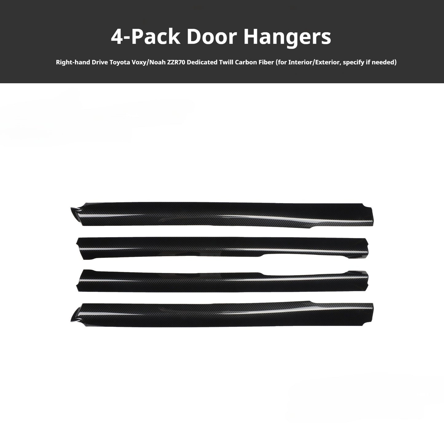 RHD VOXY/NOAH ZZR70 Carbon Fiber and Rosewood Dashboard Trim Kit