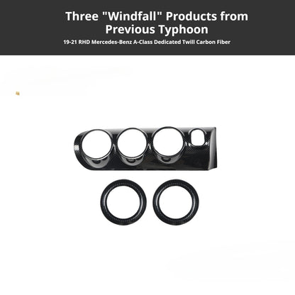 RHD 2019-2021 Mercedes-Benz A-Class / CLA-Class Specification Custom-Fit Center Console Vent Panel Modification Kit