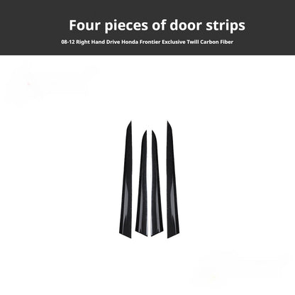 RHD 08-12 Older Model Fit Interior Modification Carbon Fiber Pattern Gear Shift Navigation Panel Decorative Sticker