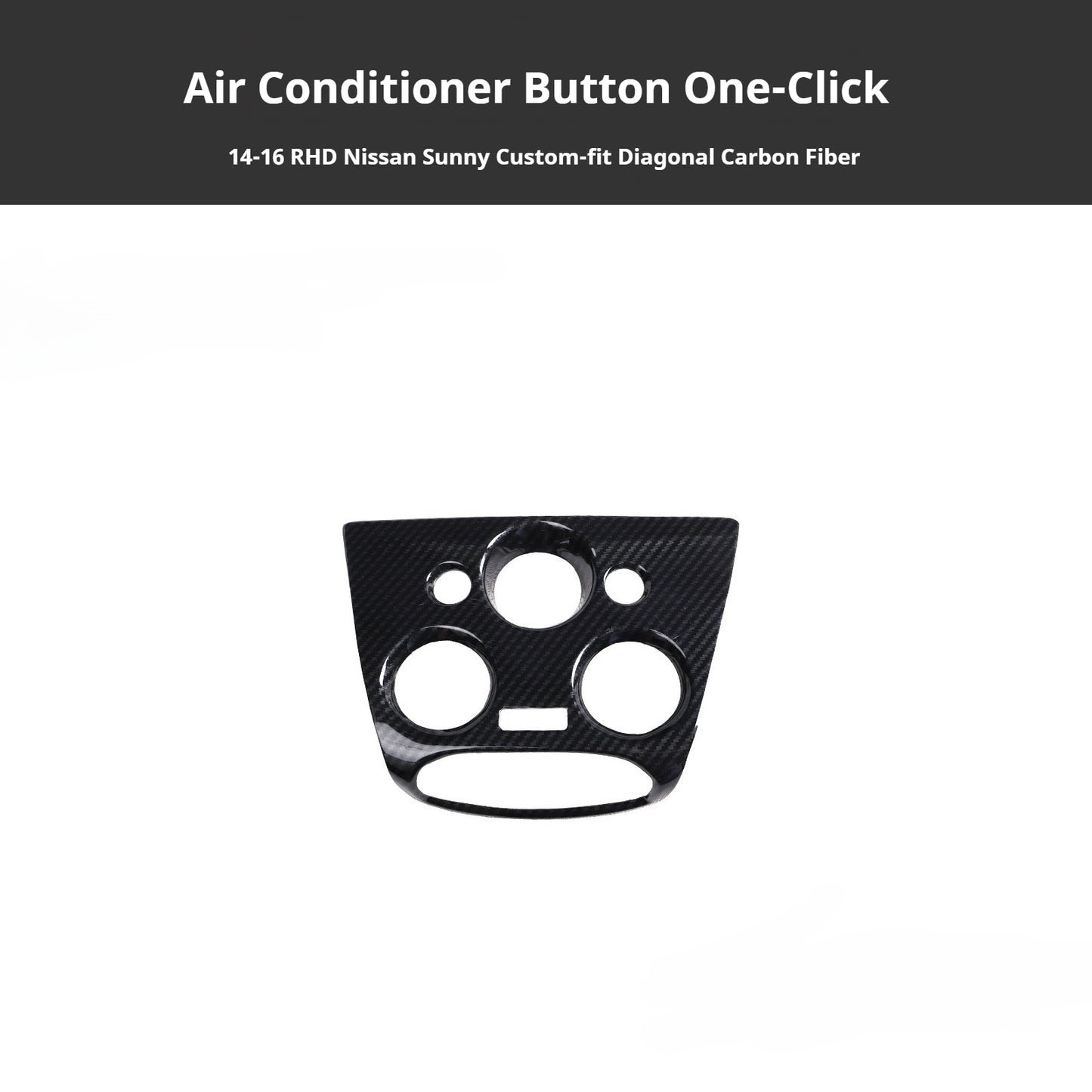 RHD 2014-2016 Sunny Carbon Fiber Window Switch Panel Interior Trim Decoration