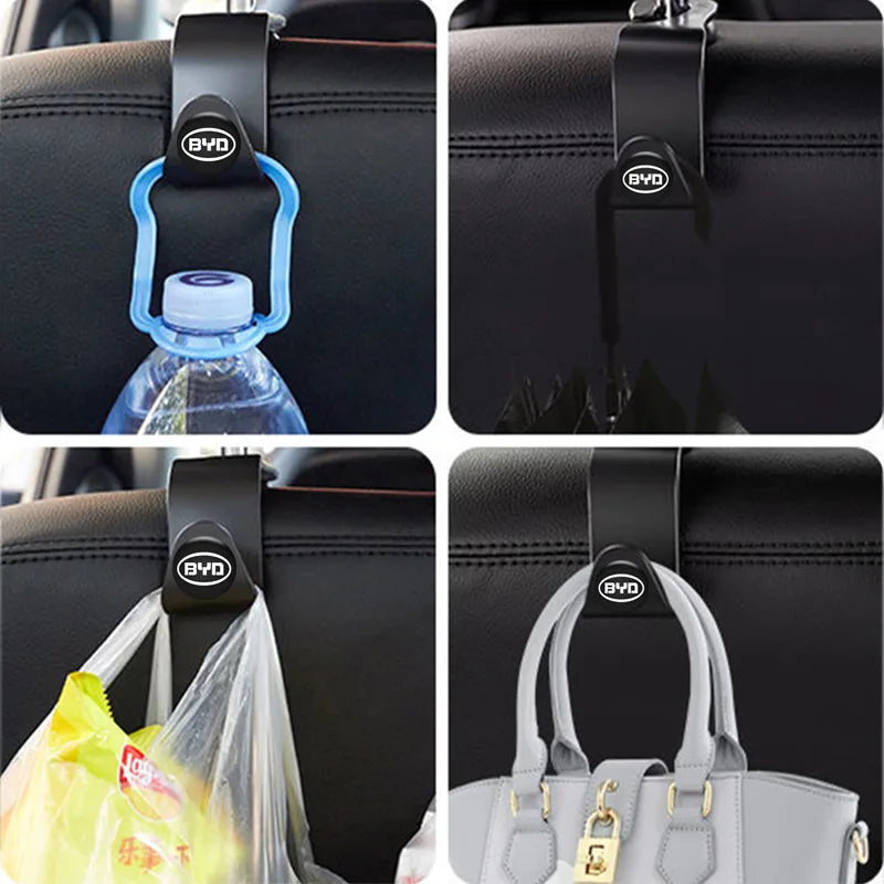 2/4pcs Car Seat Back Hook Organizer Holder for BYD Car All Model
