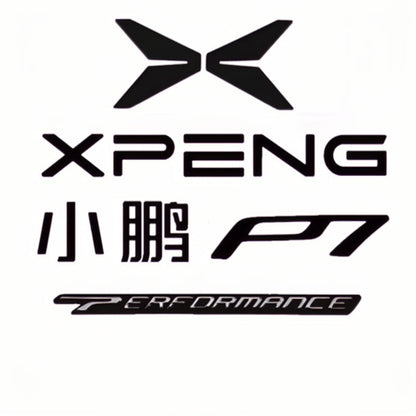 Logotipo ennegrecido para carrocería de automóvil XPENG