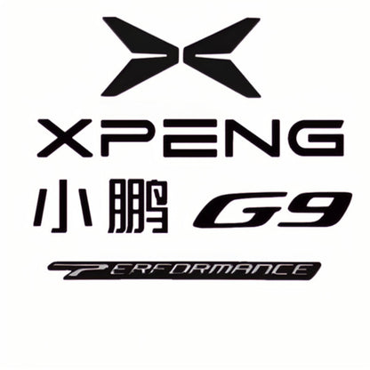 Logotipo ennegrecido para carrocería de automóvil XPENG