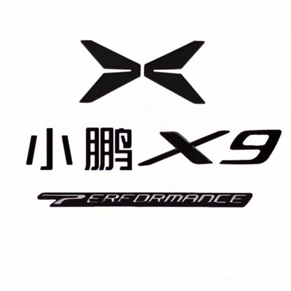 Logotipo ennegrecido para carrocería de automóvil XPENG