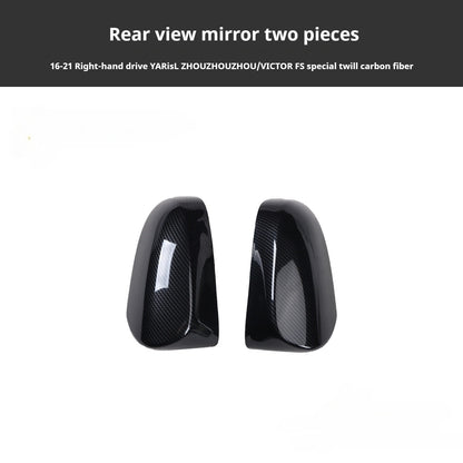 RHD 16-21 Toyota Vios Yaris Interior Modification Carbon Fiber Pattern Switch Panel Trim