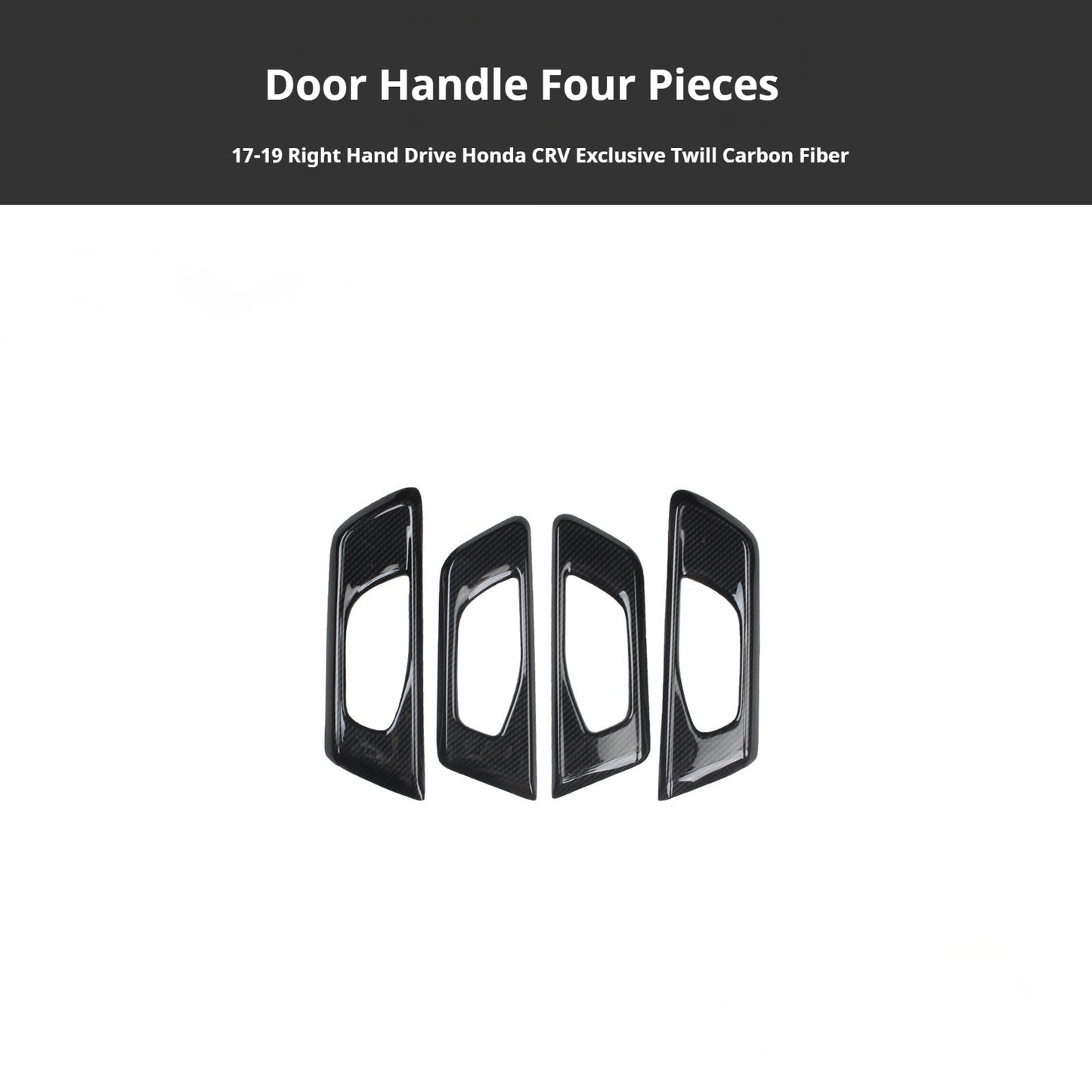 RHD 2017-2022 CR-V Vehicle-Specific Peach Wood Carbon Fiber Dashboard Door Panel Trim