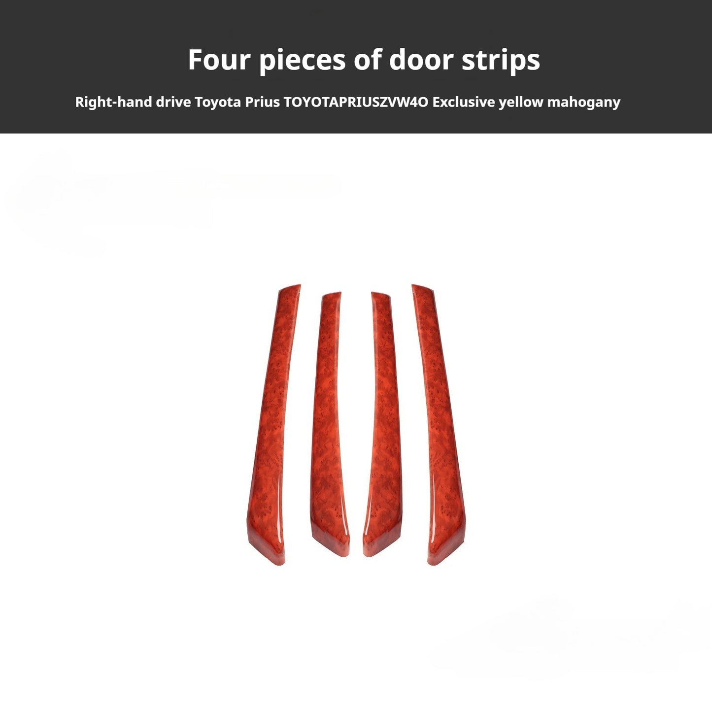 RHD 2012-2019 Prius ZVW40W-41 Walnut Carbon Fiber Interior Modification Kit