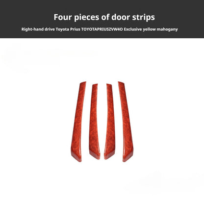 RHD 2012-2019 Prius ZVW40W-41 Walnut Carbon Fiber Interior Modification Kit