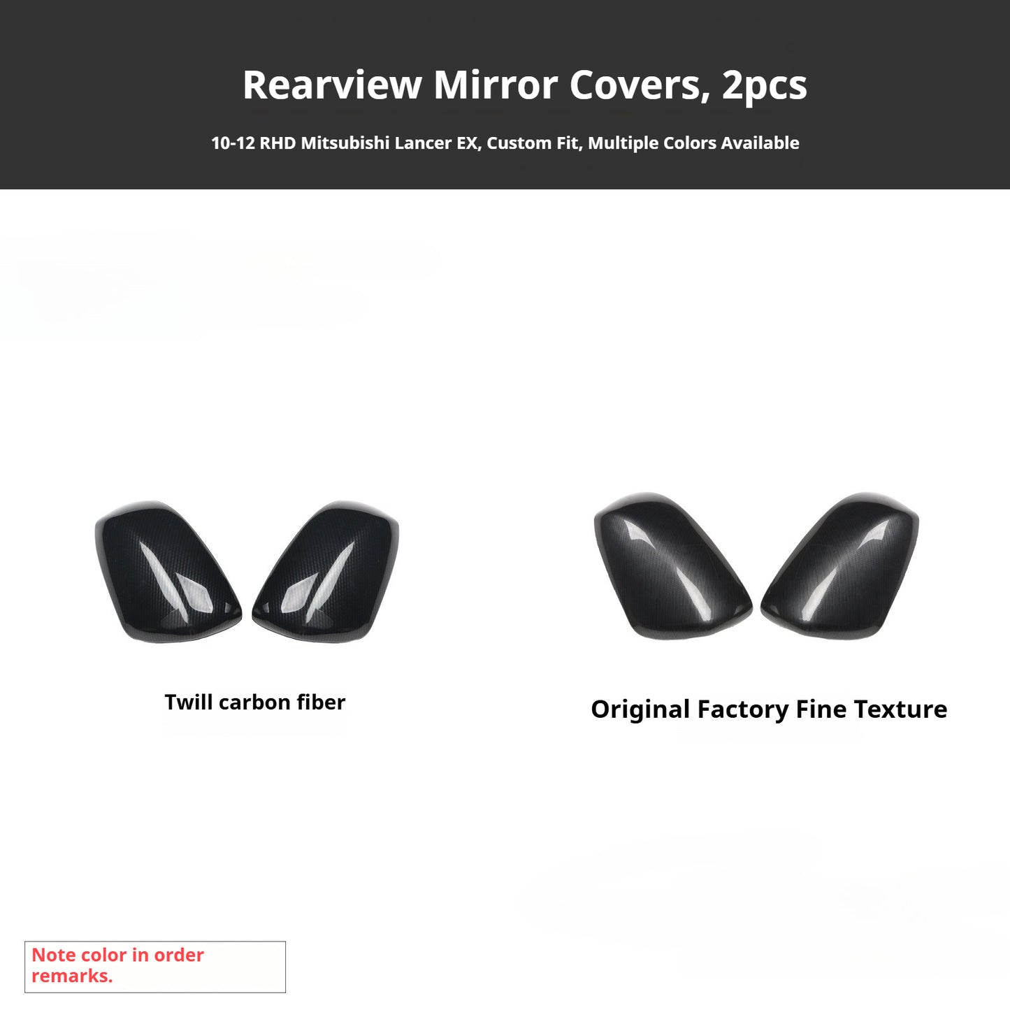 RHD 10-16 Mitsubishi Lancer EVO Interior Modification Carbon Fiber and Rosewood Steering Wheel & Window Trim Decals