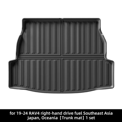 RHD TPE Floor Mats for Toyota RAV4 (2019-2024) - Full Set with Cargo Liner