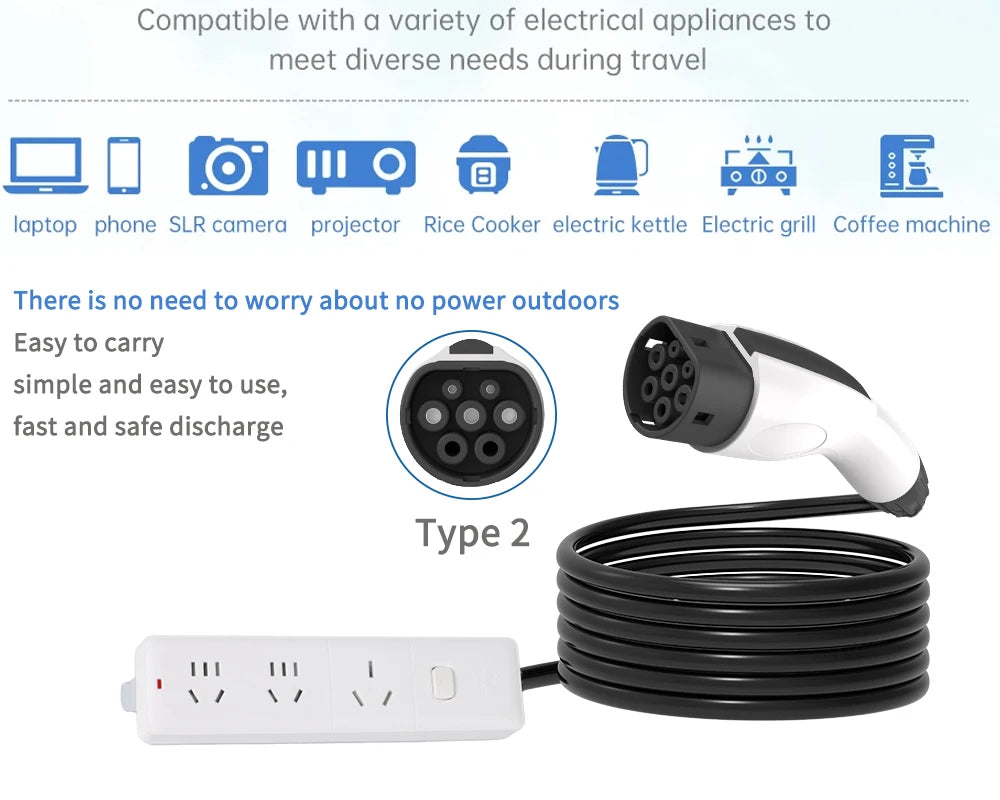 V2L Adapter Vehicle to Load Adapter Connector For BYD