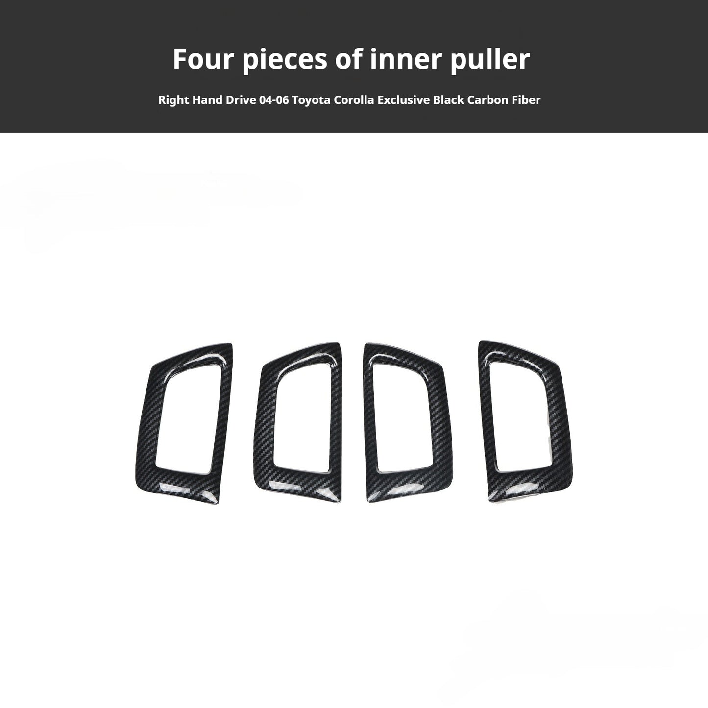 RHD 2004-2006 Toyota Corolla Interior Upgrade Carbon Fiber Walnut-Finish Air Conditioning Panel Lift/Lower Switch Trim