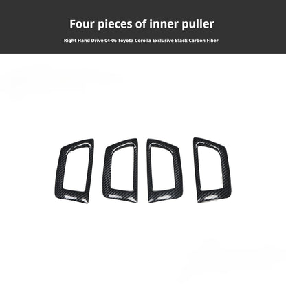 RHD 2004-2006 Toyota Corolla Interior Upgrade Carbon Fiber Walnut-Finish Air Conditioning Panel Lift/Lower Switch Trim
