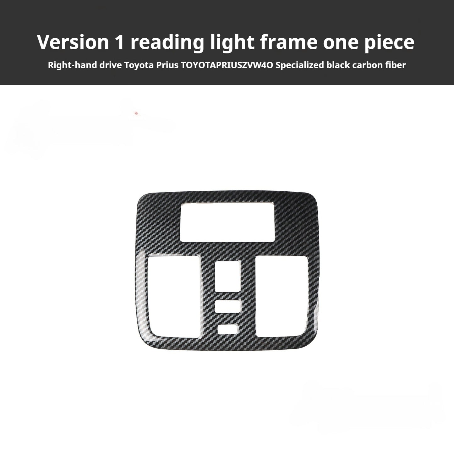 RHD 2012-2019 Prius ZVW40W-41 Walnut Carbon Fiber Interior Modification Kit