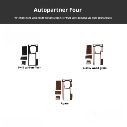 RHD 2008-2013 8th Generation Accord Dashboard Trim Bar Interior Modification Kit