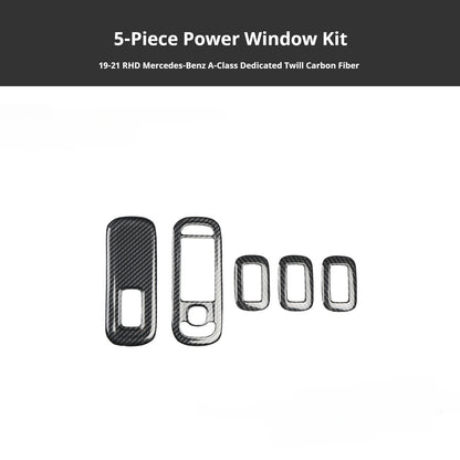 RHD 2019-2021 Mercedes-Benz A-Class / CLA-Class Specification Custom-Fit Center Console Vent Panel Modification Kit