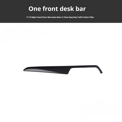 RHD 2011-2013 C-Class 204 Carbon Fiber Front Dashboard, Center Console, and Steering Wheel Trim
