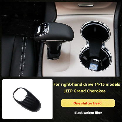 RHD 2014-2015 Grand Cherokee Carbon Fiber Texture Interior Trim Kit for Front Door Panels