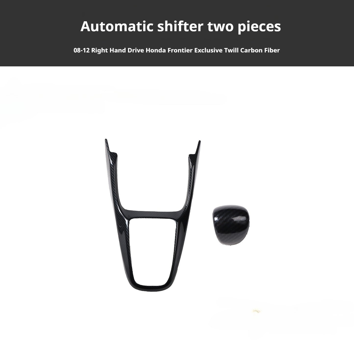 RHD 2008-2012 Honda City (Old Model) Carbon Fiber Gear Shift & Navigation Panel Interior Trim Kit