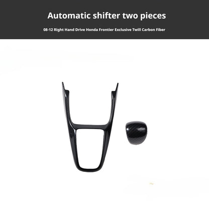 RHD 2008-2012 Honda City (Old Model) Carbon Fiber Gear Shift & Navigation Panel Interior Trim Kit