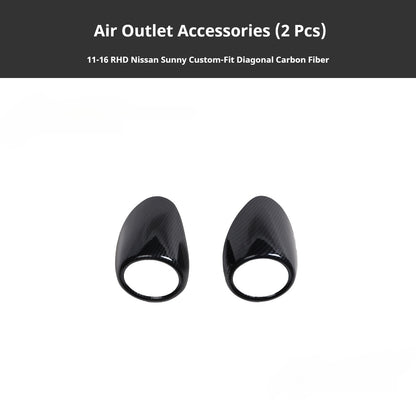 RHD 2014-2016 Sunny Carbon Fiber Window Switch Panel Interior Trim Decoration