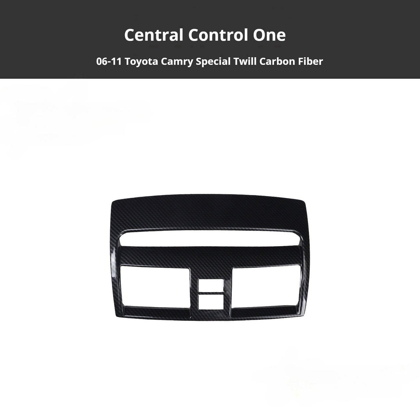 RHD 2006-2011 6th Generation Camry Interior Modification Peach Wood Carbon Fiber Pattern Air Vent Trim