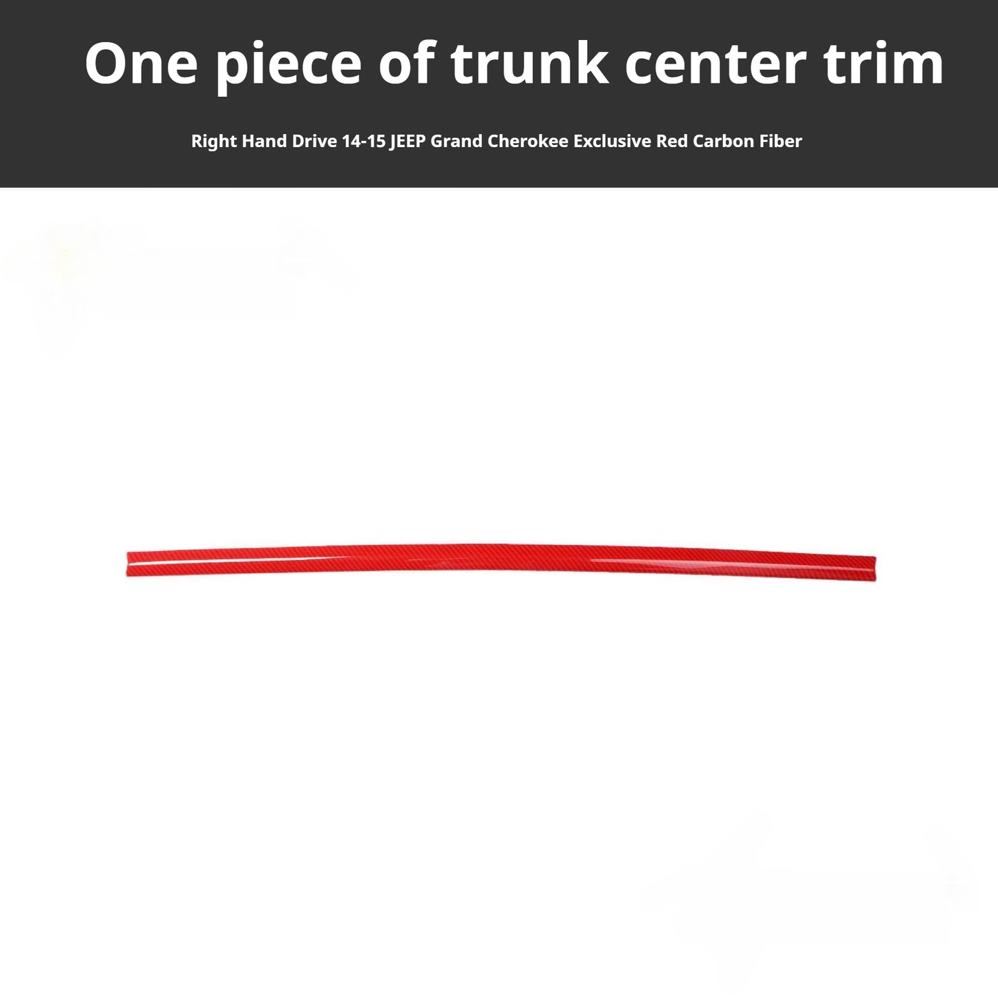 RHD 2014-2015 Grand Cherokee Carbon Fiber Texture Interior Trim Kit for Front Door Panels