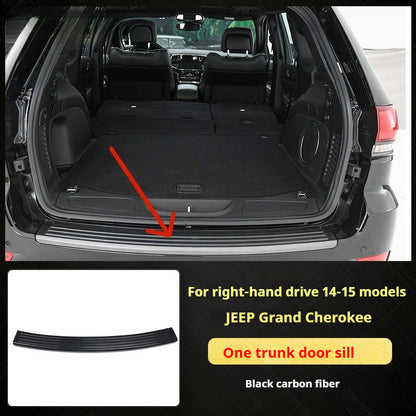 RHD 2014-2015 Grand Cherokee Carbon Fiber Texture Interior Trim Kit for Front Door Panels