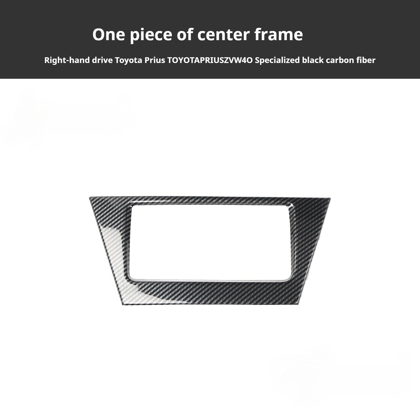 RHD 2012-2019 Prius ZVW40W-41 Walnut Carbon Fiber Interior Modification Kit