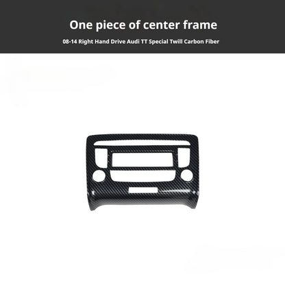 RHD 2008-2014 Model Interior Upgrade: Teak Wood Carbon Fiber Pattern Cup Holder and Steering Wheel Cover