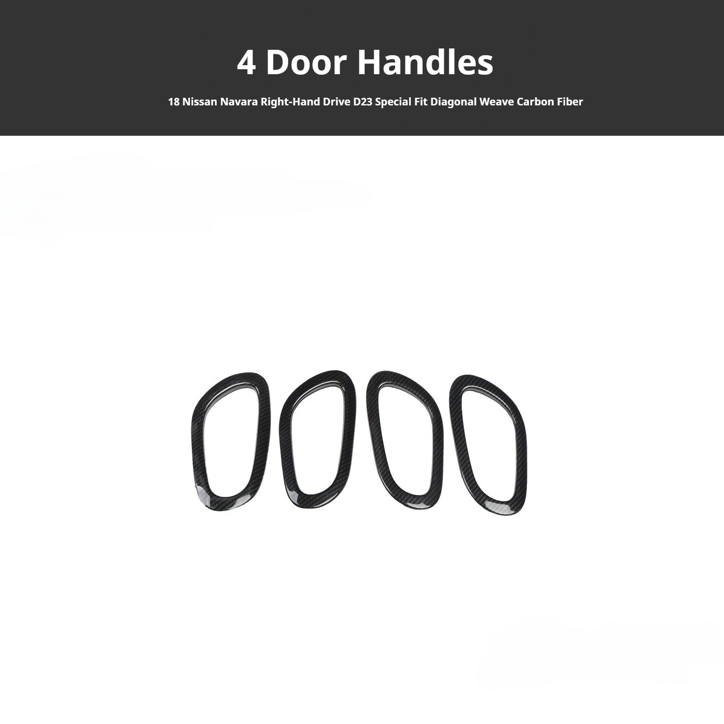 RHD 2018 Nissan Terra Custom-Fit Interior Trim Kit: Walnut Carbon Fiber Dashboard and Steering Wheel Panels