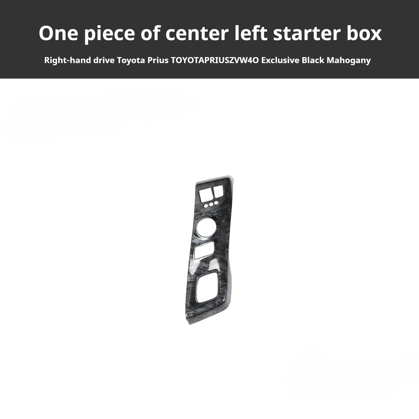 RHD 2012-2019 Prius ZVW40W-41 Walnut Carbon Fiber Interior Modification Kit