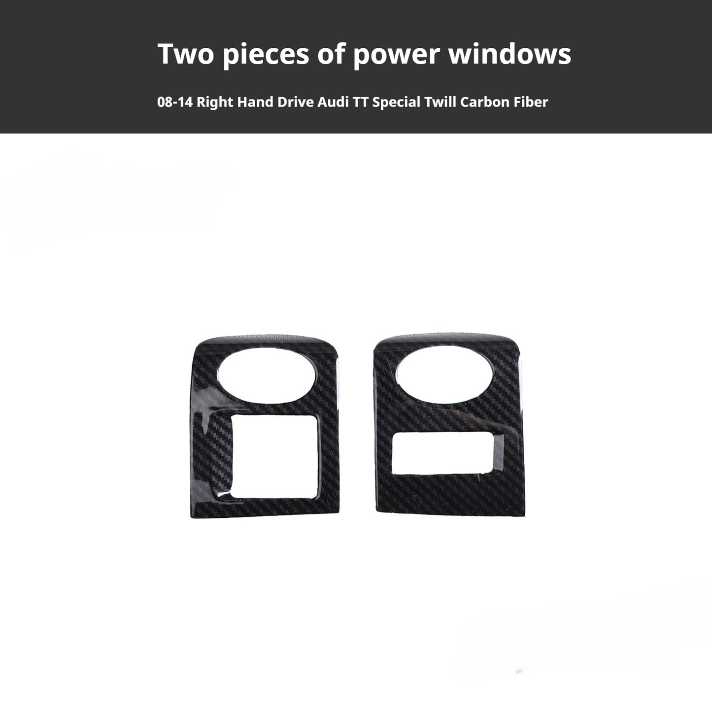 RHD 2008-2014 Model Interior Upgrade: Teak Wood Carbon Fiber Pattern Cup Holder and Steering Wheel Cover