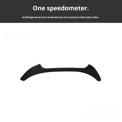 RHD 2004-2011 8th Generation Civic Carbon Fiber Interior Window Lift Steering Wheel Trim Kit