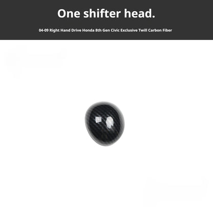 RHD 2004-2011 8th Generation Civic Carbon Fiber Interior Window Lift Steering Wheel Trim Kit