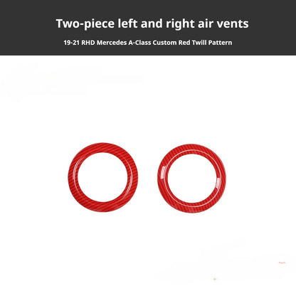 RHD 2019-2021 Mercedes-Benz A-Class / CLA-Class Specification Custom-Fit Center Console Vent Panel Modification Kit