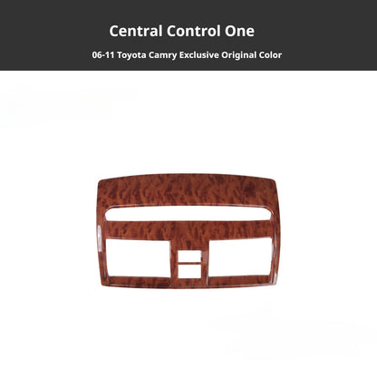 RHD 2006-2011 6th Generation Camry Interior Modification Peach Wood Carbon Fiber Pattern Air Vent Trim