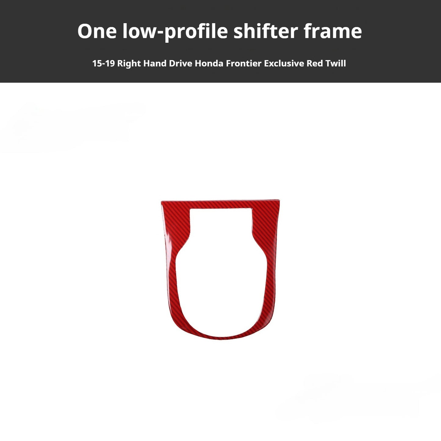 RHD 15-19 Honda City Carbon Fiber Gear Shift Lift Switch Trim