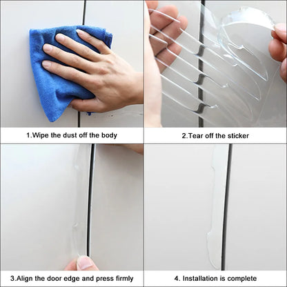 4PCS Car Door Anti Collision Strips For BYD Car All Model