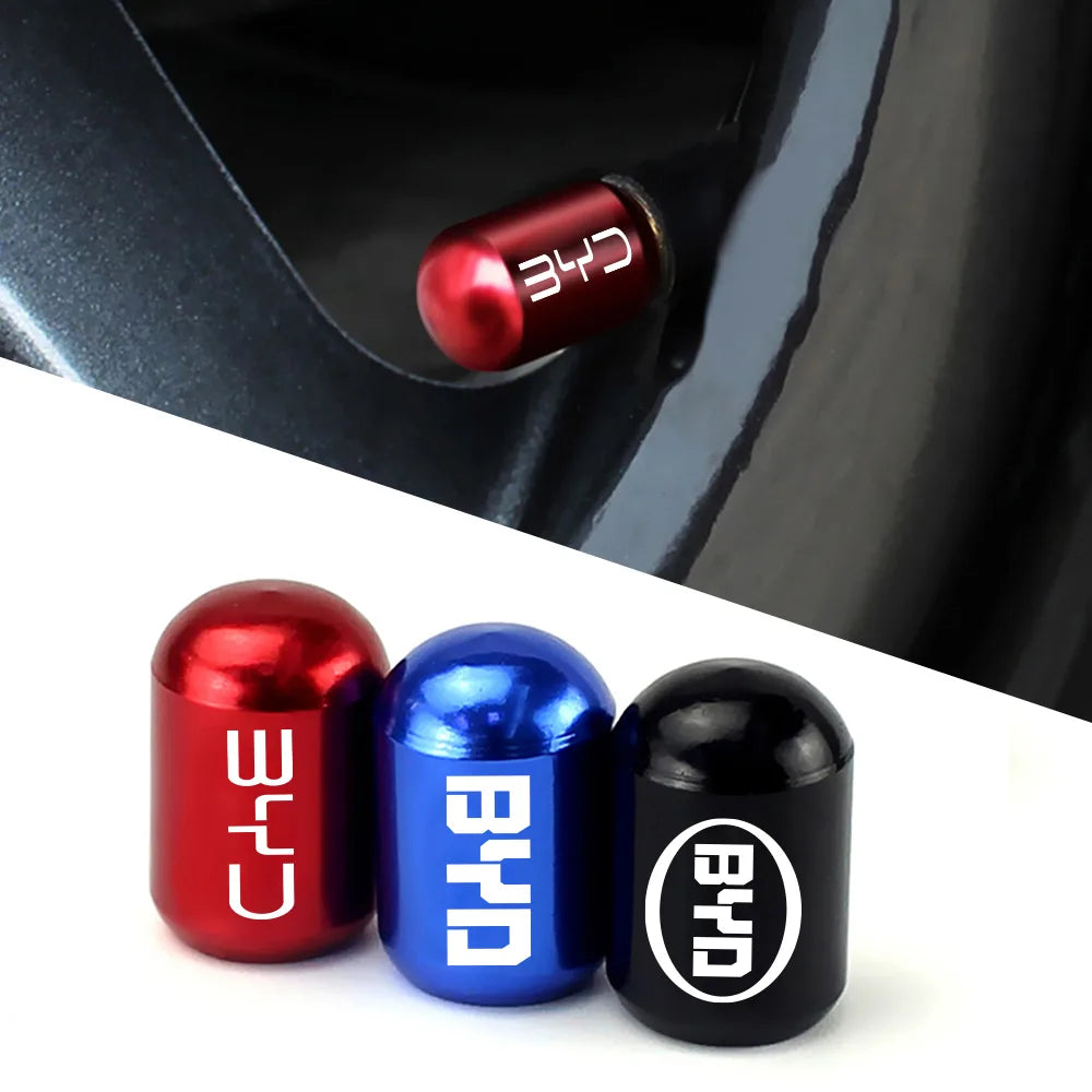 4PCS Car Tire Valve Caps For BYD Car