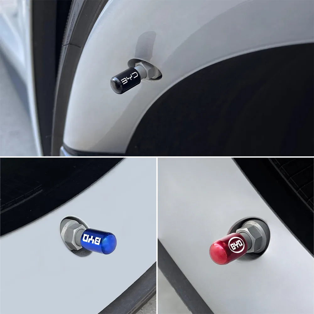 4PCS Car Tire Valve Caps For BYD Car
