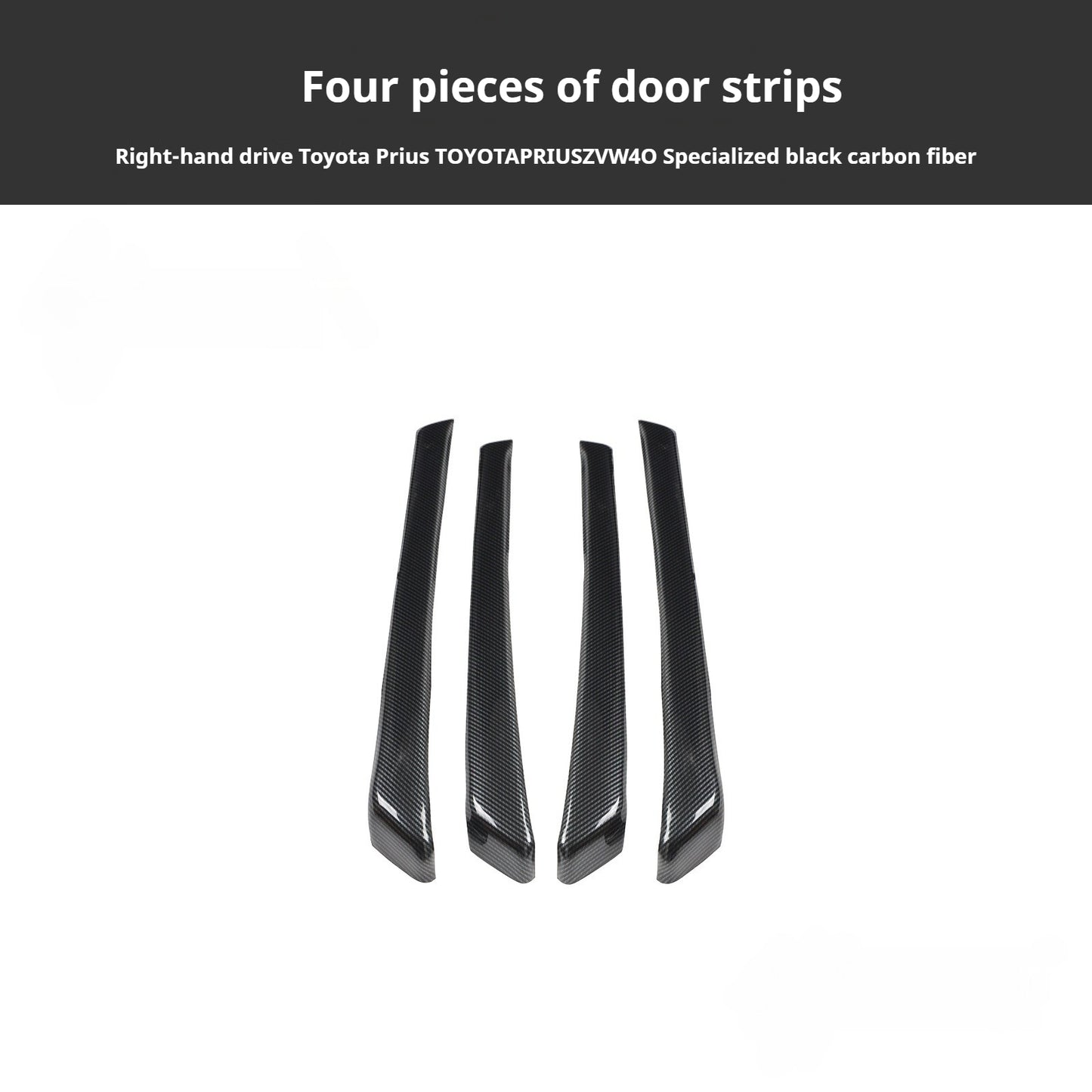 RHD 2012-2019 Prius ZVW40W-41 Walnut Carbon Fiber Interior Modification Kit