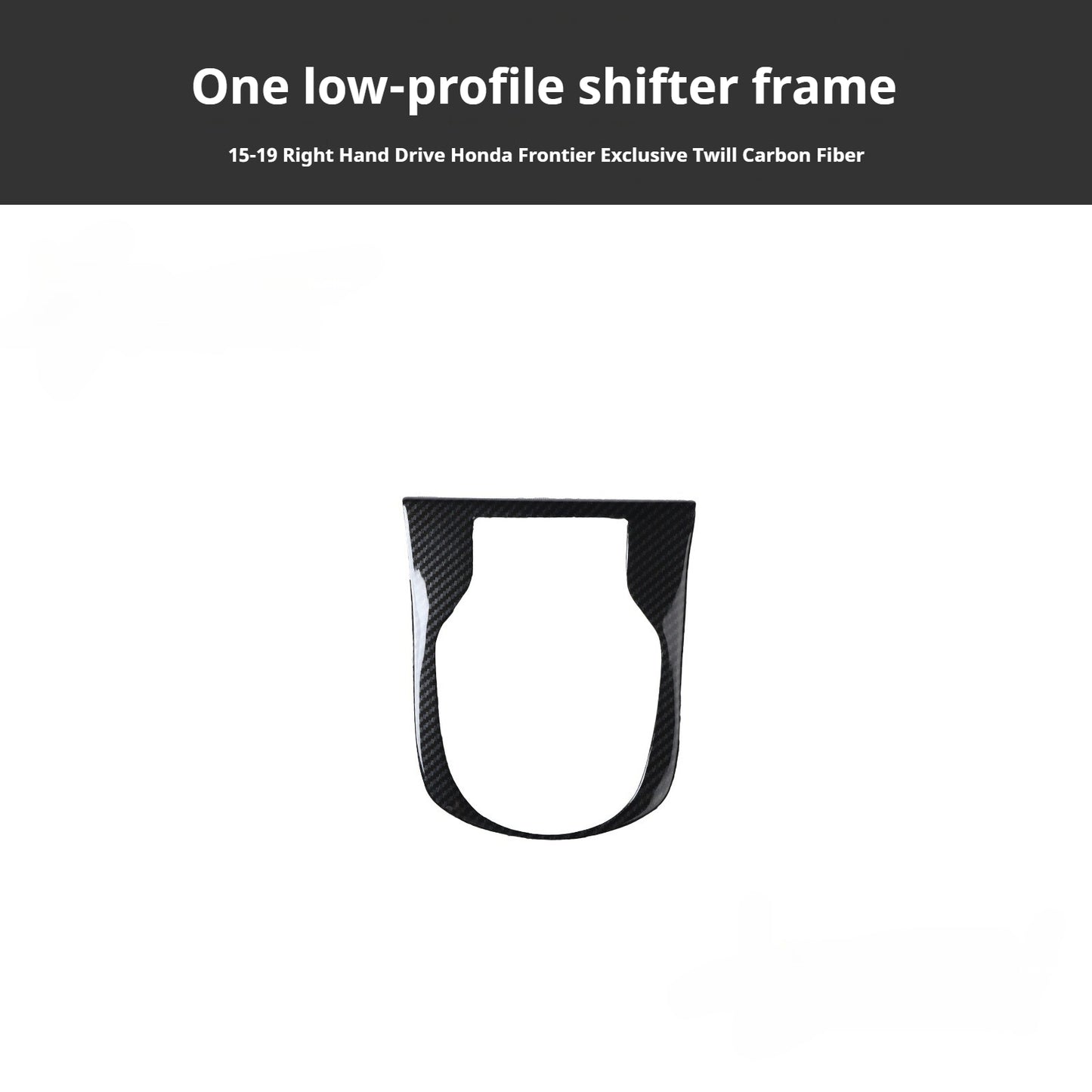 RHD 15-19 Honda City Carbon Fiber Gear Shift Lift Switch Trim