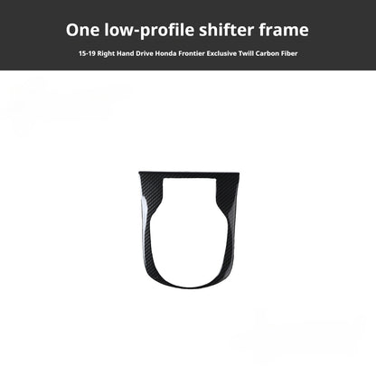 RHD 15-19 Honda City Carbon Fiber Gear Shift Lift Switch Trim