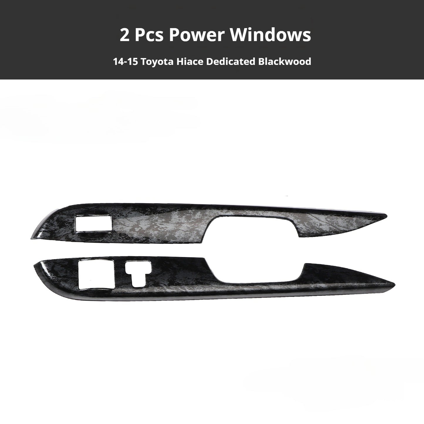 RHD 2014-2015 Toyota Hiace 200 Series Interior Modification Carbon Fiber Pattern Dashboard, Air Conditioning, and Gear Shift Trim