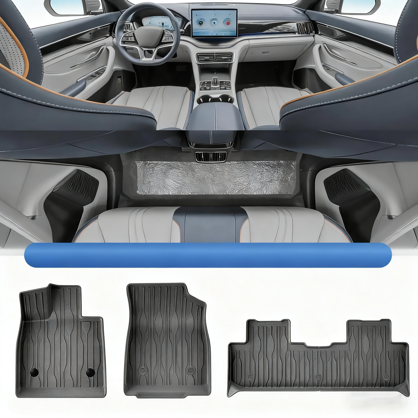 LHD BYD Seal U / Song Plus Sealion 6 TPE Floor Mats and Cargo Liner