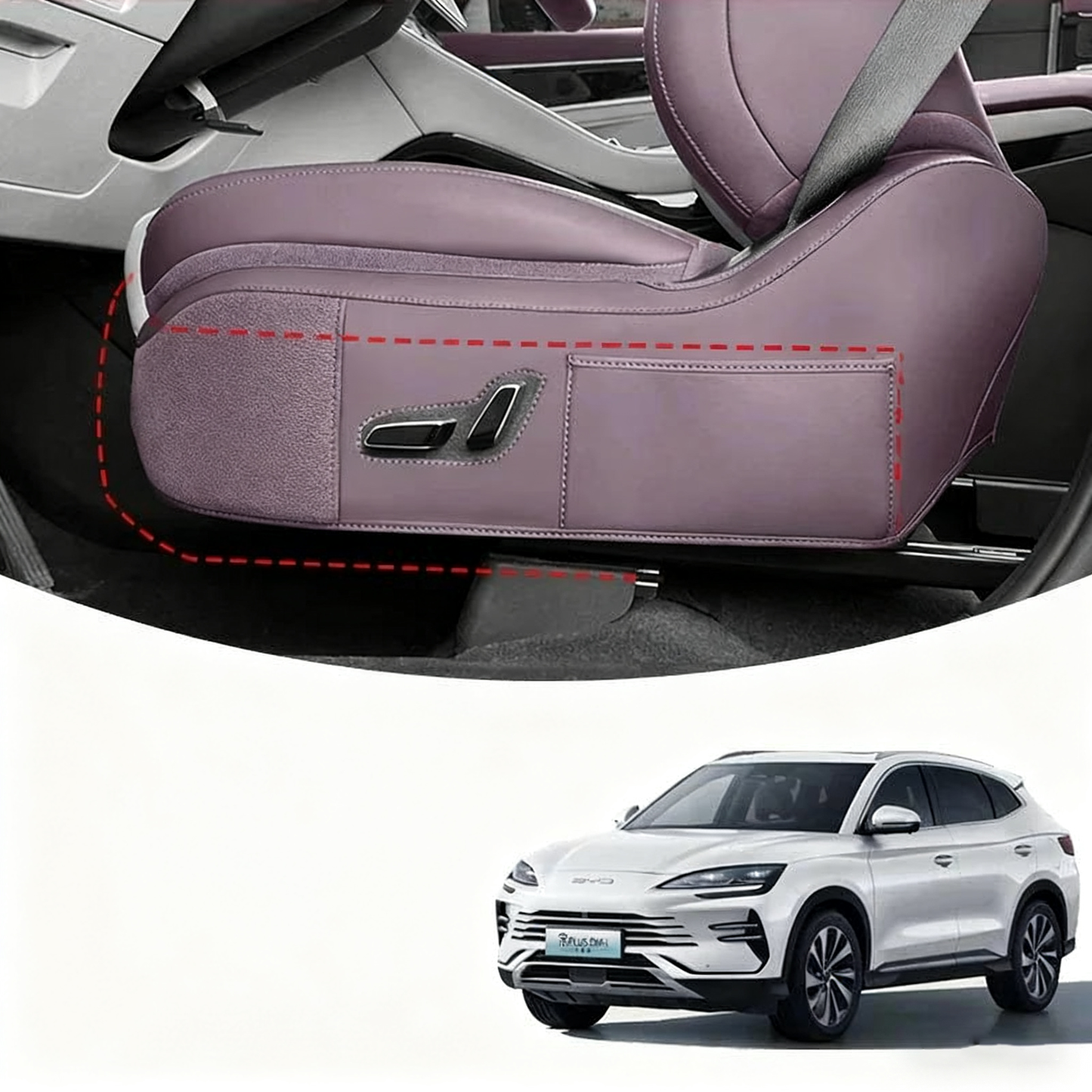 Byd Song Plus/Seal u Dmi Ev  Car Seat Adjustment Side Protection Pads